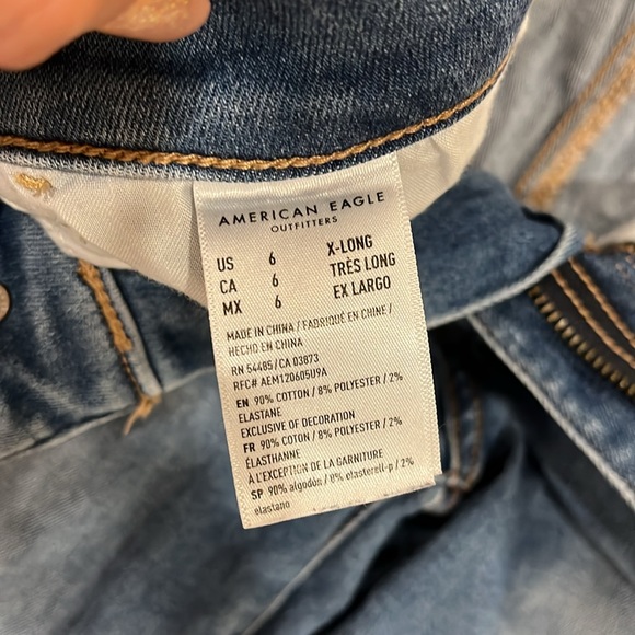AMERICAN EAGLE High-Rise Next-Level stretch jegging. Size 6 X-long. EUC. - Picture 10 of 13